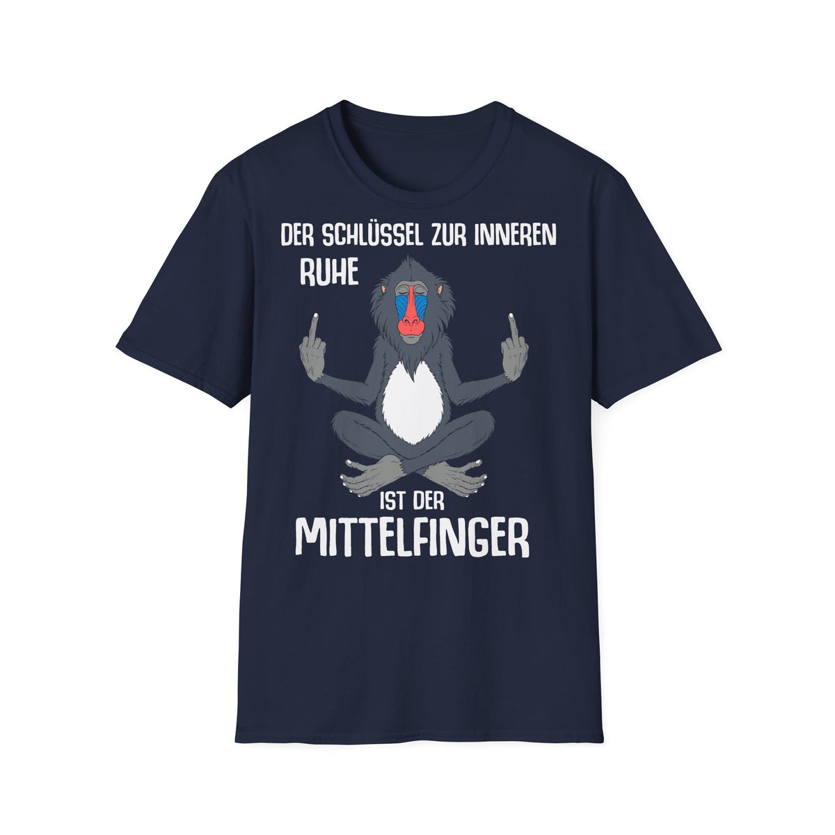 T-Shirt (bis 5XL) Der Schlüssel zur inneren Ruhe ist der Mittelfinger