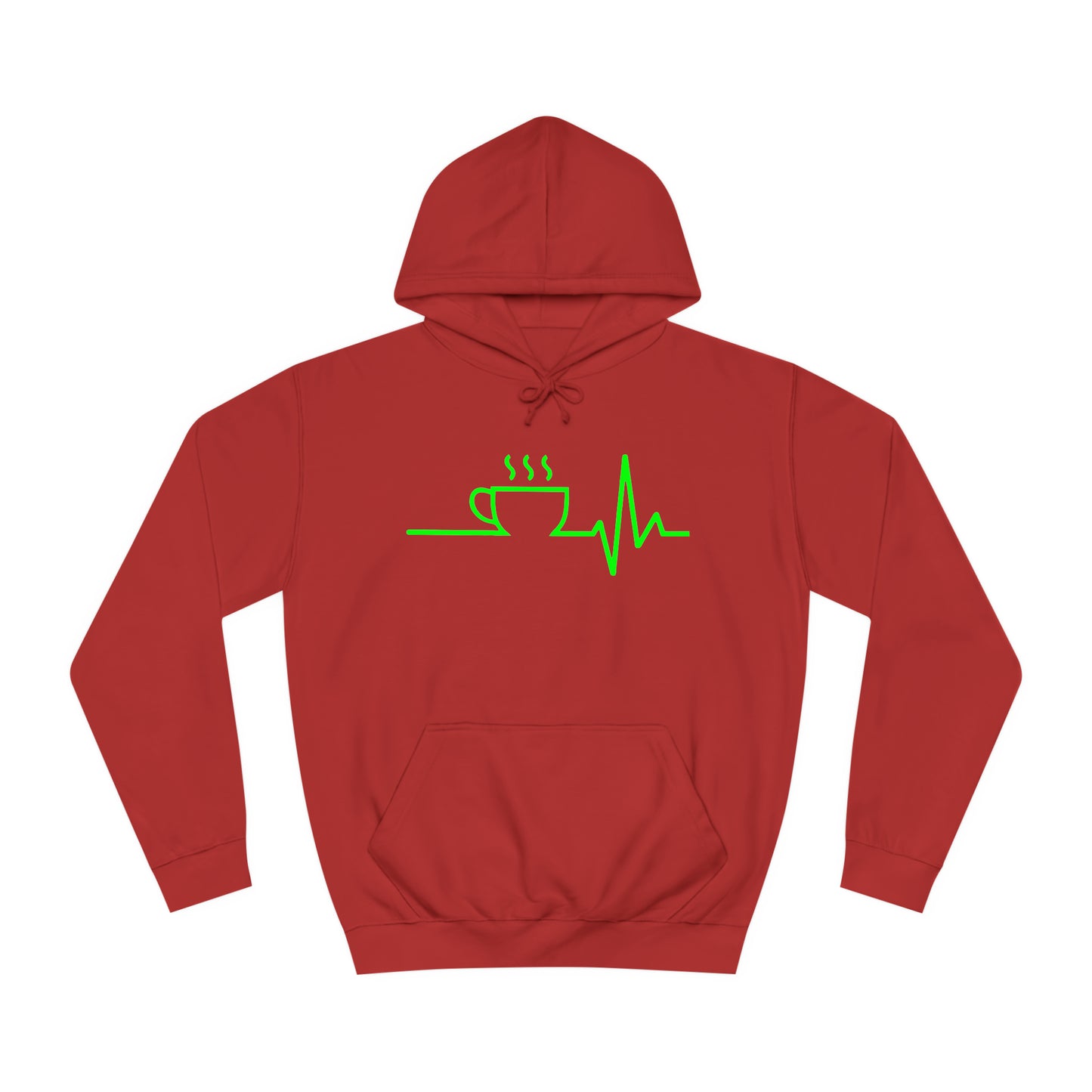 Unisex Hoodie Kaffee EKG