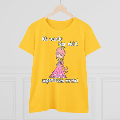 Damen T-Shirt Nicht angemessen verehrt