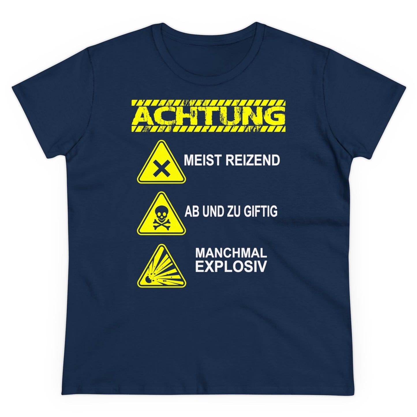 Damen T-Shirt Achtung