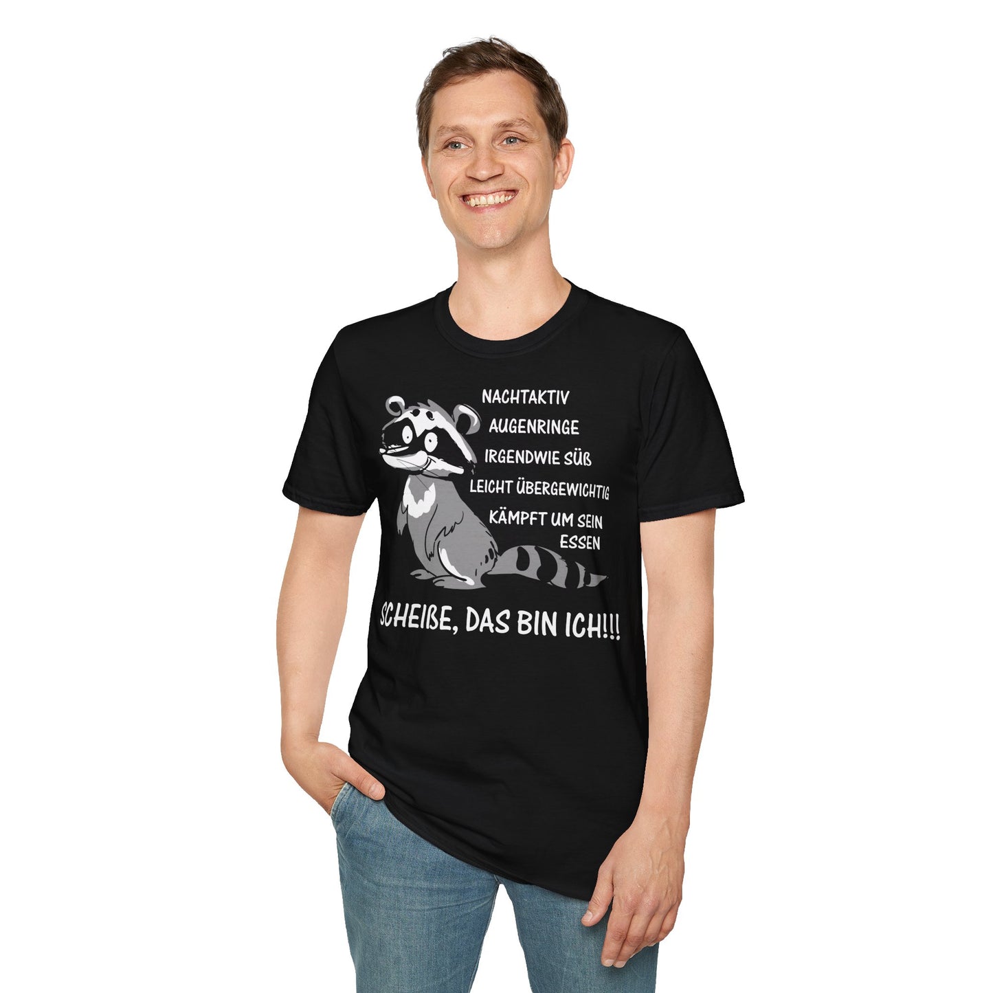 T-Shirt (bis 5XL) Nachtaktiv Augenringe