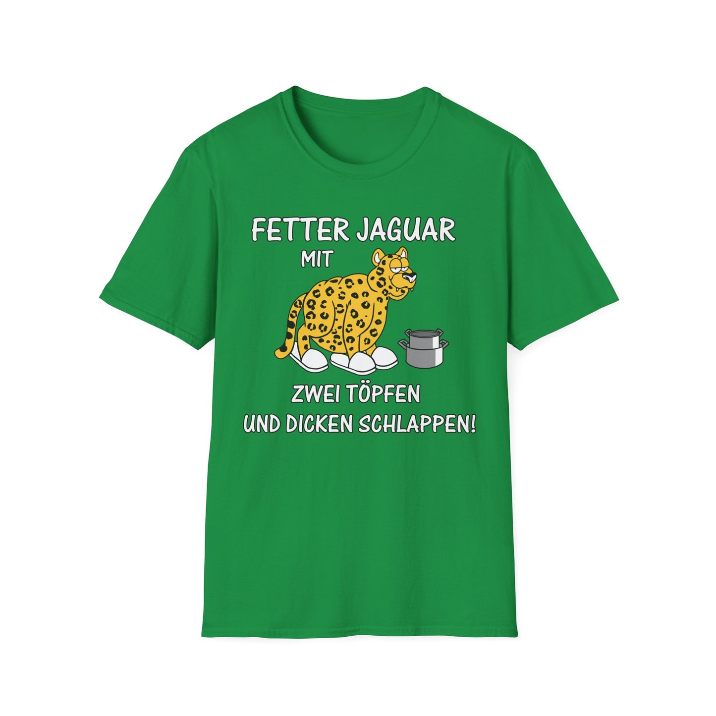 T-Shirt Fetter Jaguar mit 2 Töpfen und dicken Schlappen
