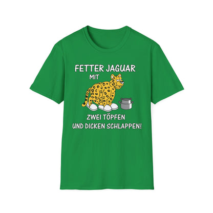 T-Shirt Fetter Jaguar mit 2 Töpfen und dicken Schlappen
