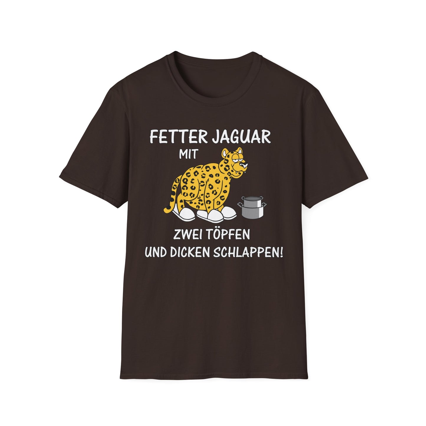 T-Shirt Fetter Jaguar mit 2 Töpfen und dicken Schlappen