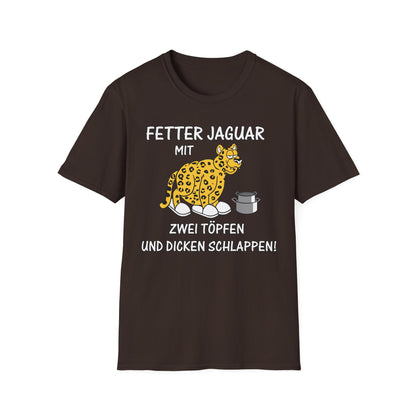 T-Shirt Fetter Jaguar mit 2 Töpfen und dicken Schlappen
