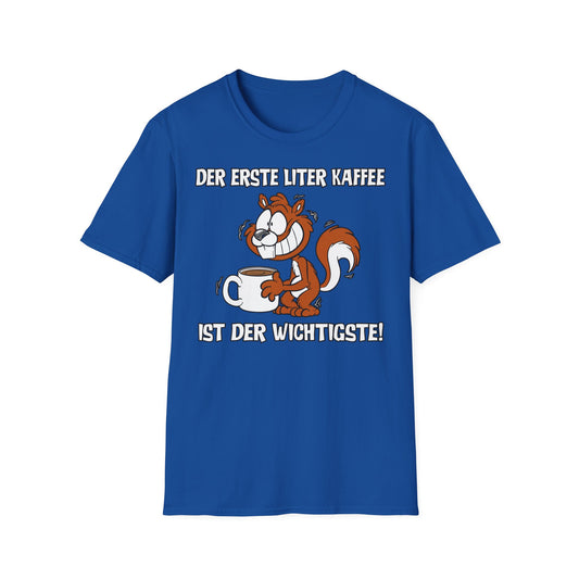T-Shirt Der erste Liter Kaffee