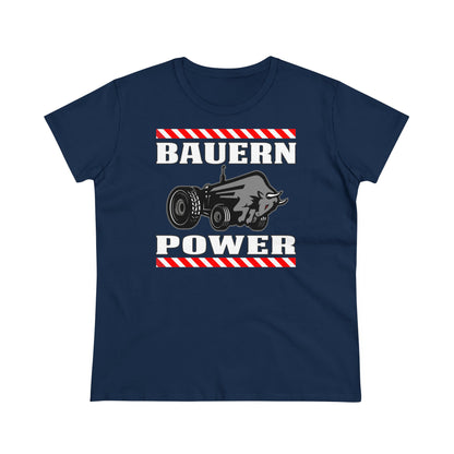 Damen T-Shirt Bauern Power