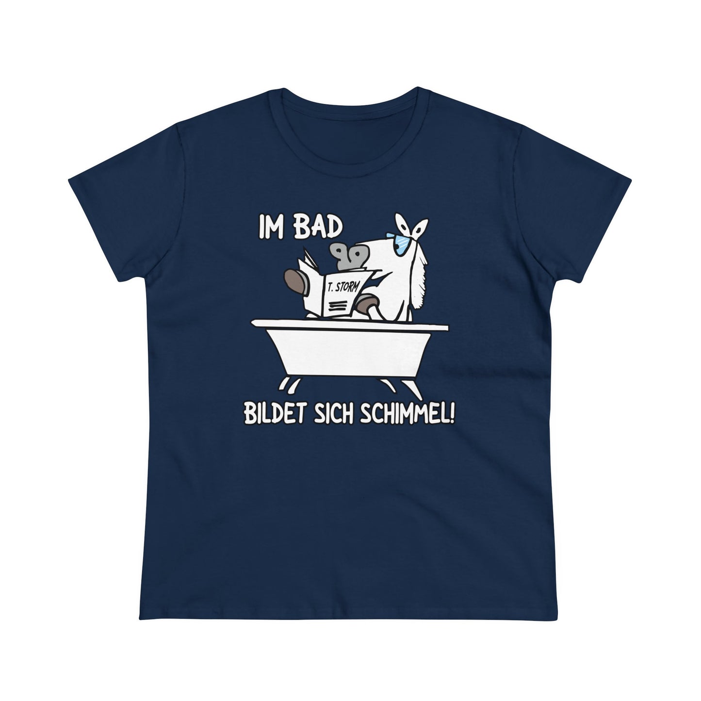 Damen T-Shirt Im Bad bildet sich Schimmel