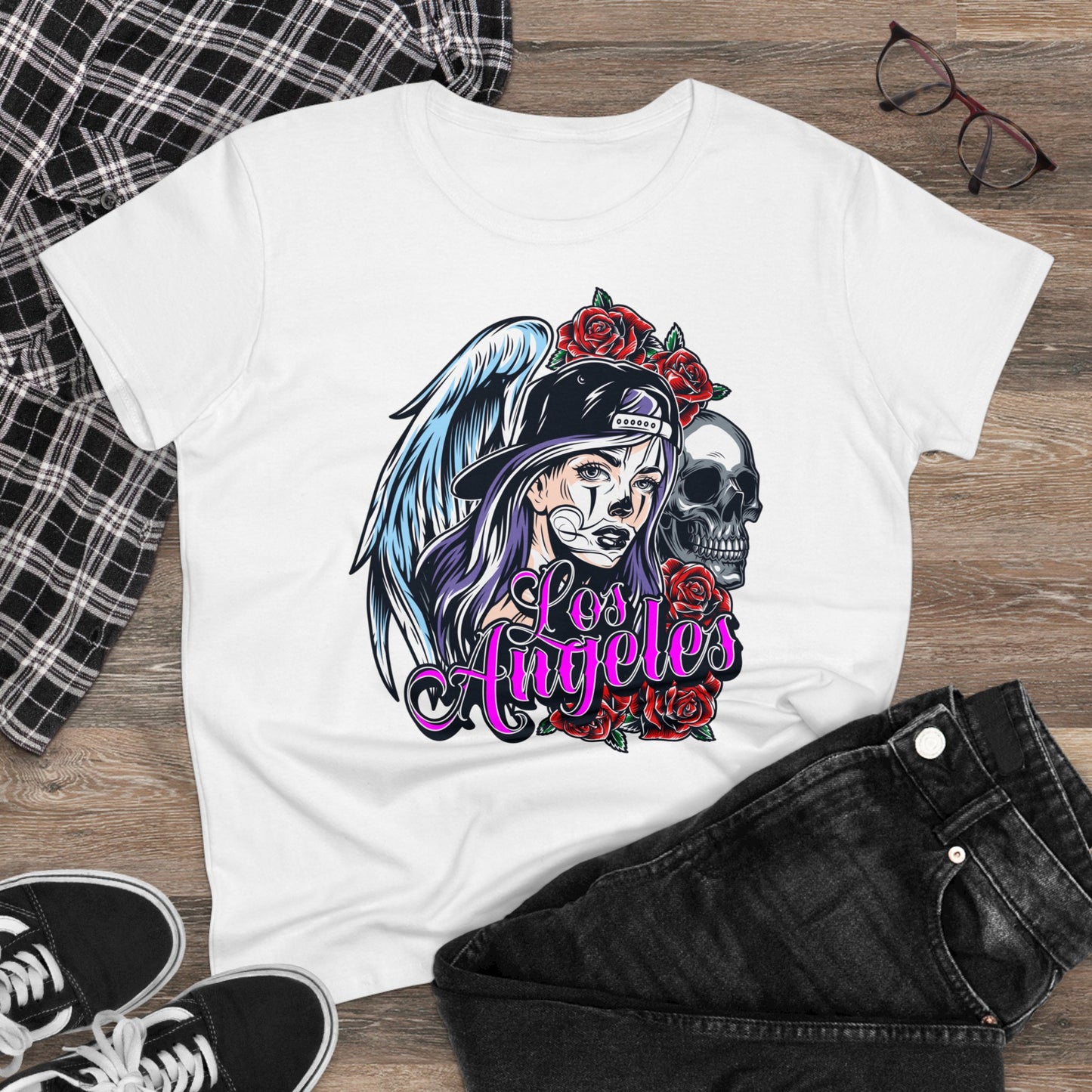 Damen T-Shirt Los Angeles