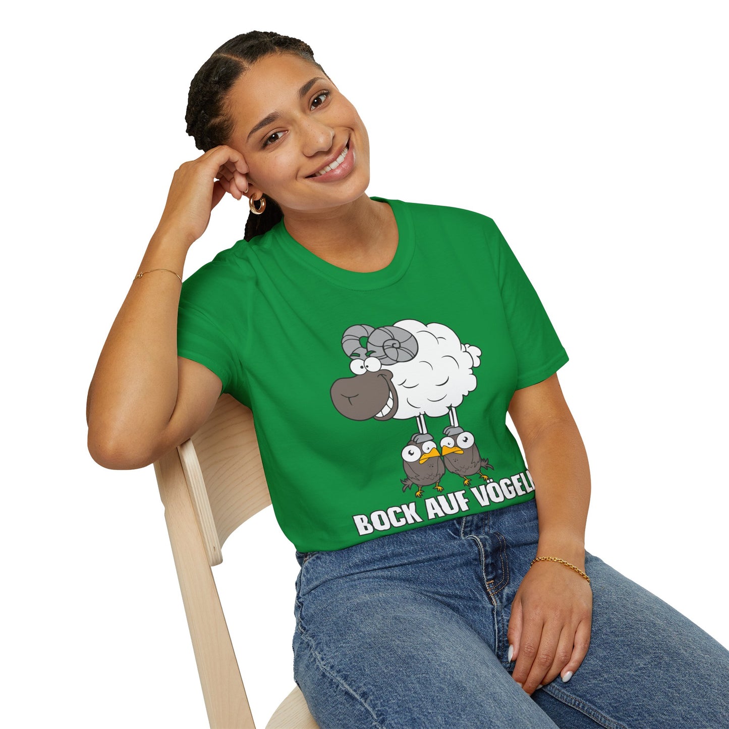 T-Shirt Bock auf Vögeln