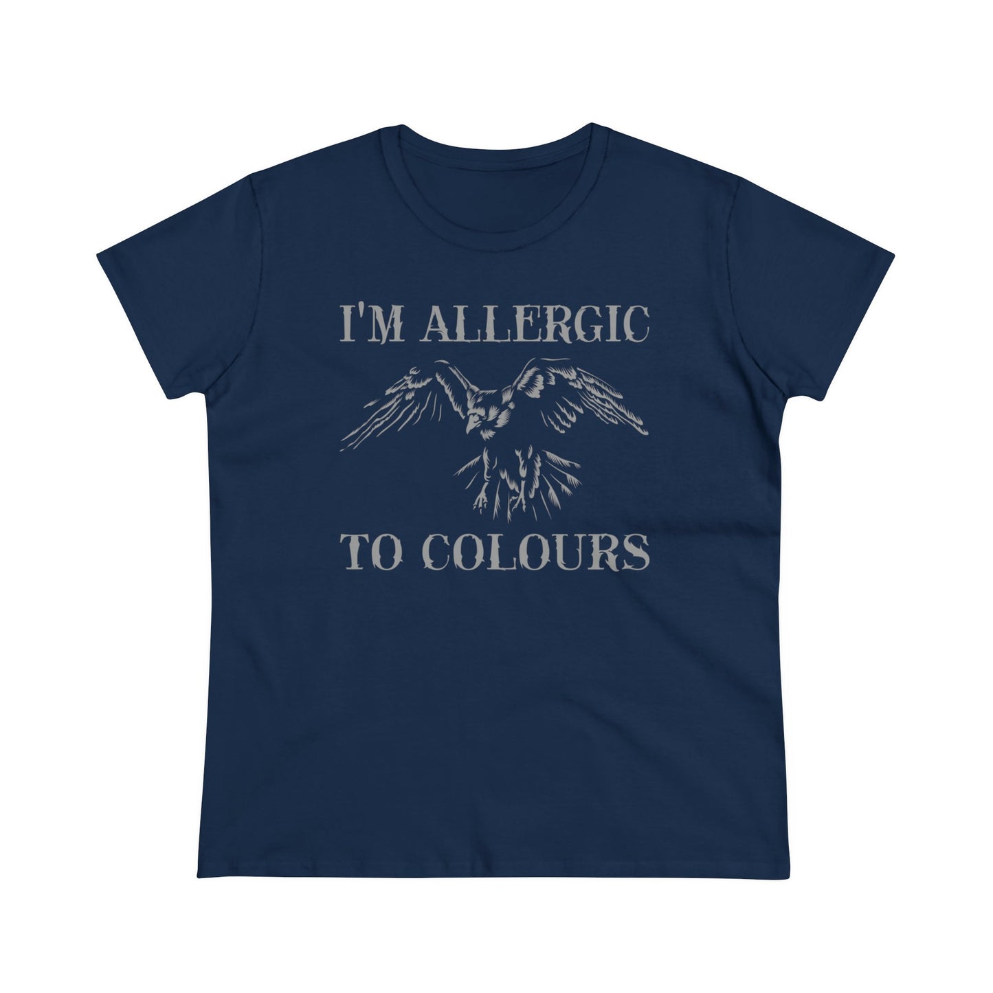 Damen T-Shirt Allergic to Colours