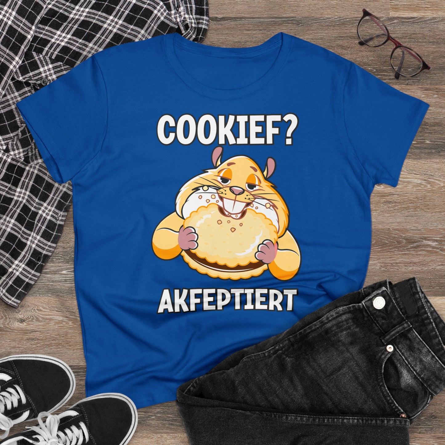 Damen T-Shirt Cookief akfeptiert