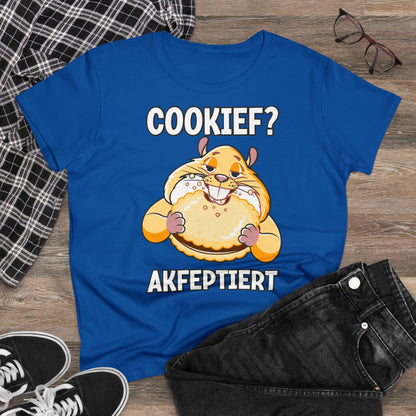 Damen T-Shirt Cookief akfeptiert