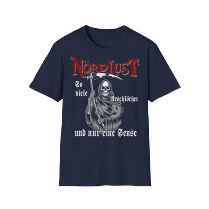 T-Shirt NördLust So viele Arschlöcher und nur eine Sense