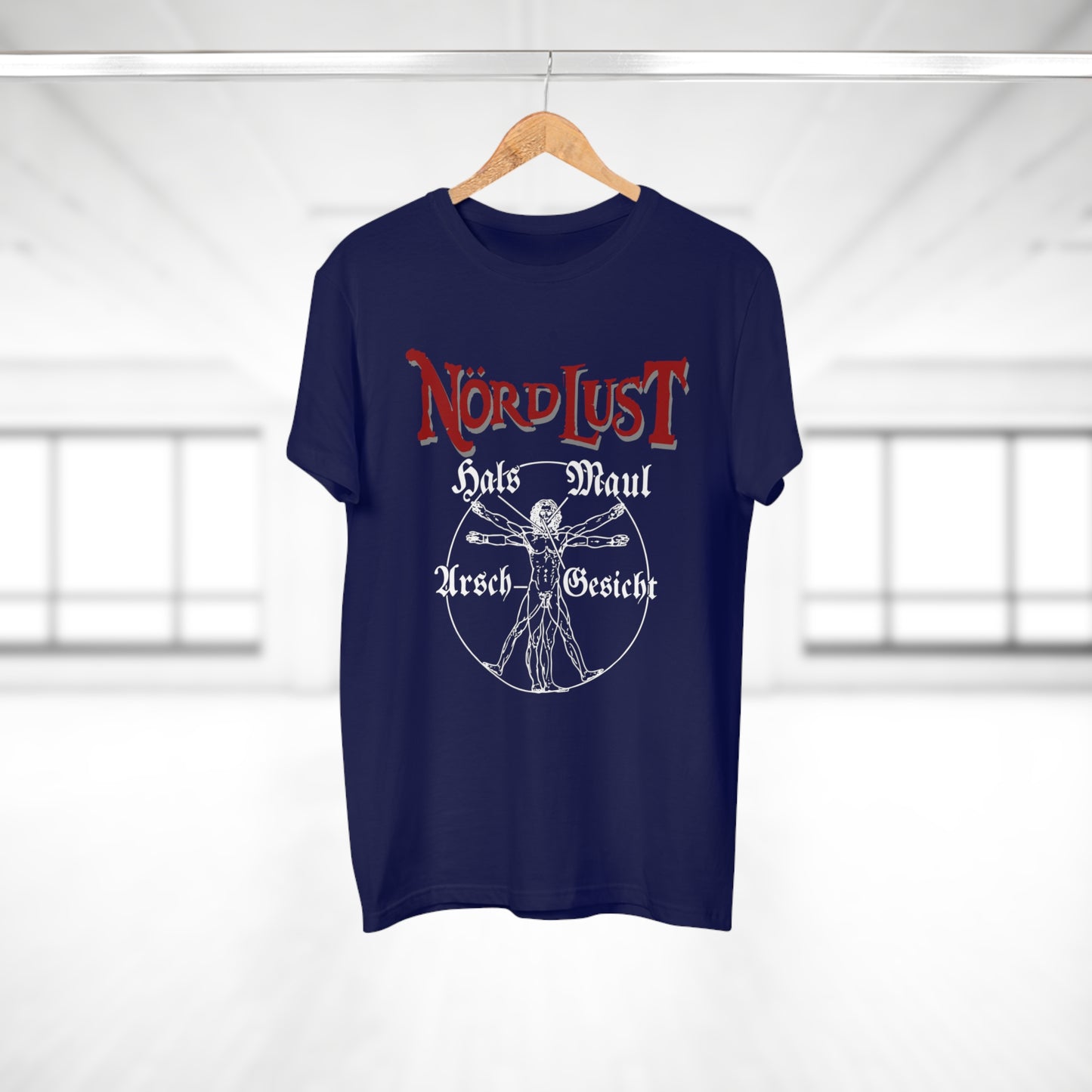 T-Shirt (bis 5XL) NördLust Hals Maul Arsch Gesicht