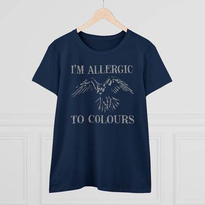 Damen T-Shirt Allergic to Colours