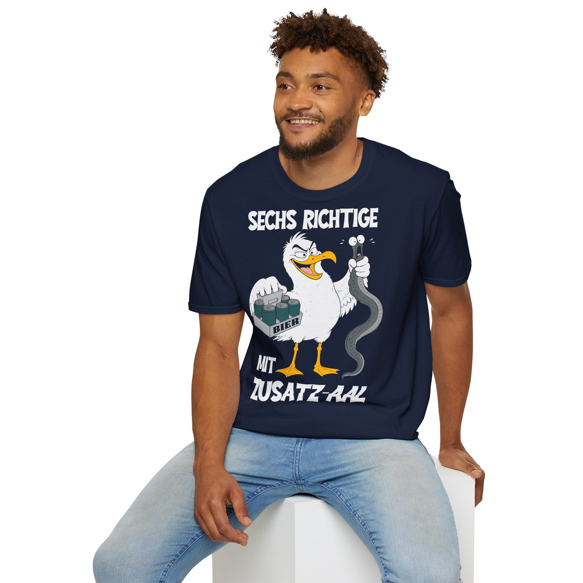 T-Shirt (bis 5XL) Sechs Richtige mit Zusatz-Aal