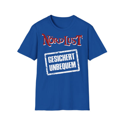 T-Shirt NördLust Gesichert unbequem (Stempel)