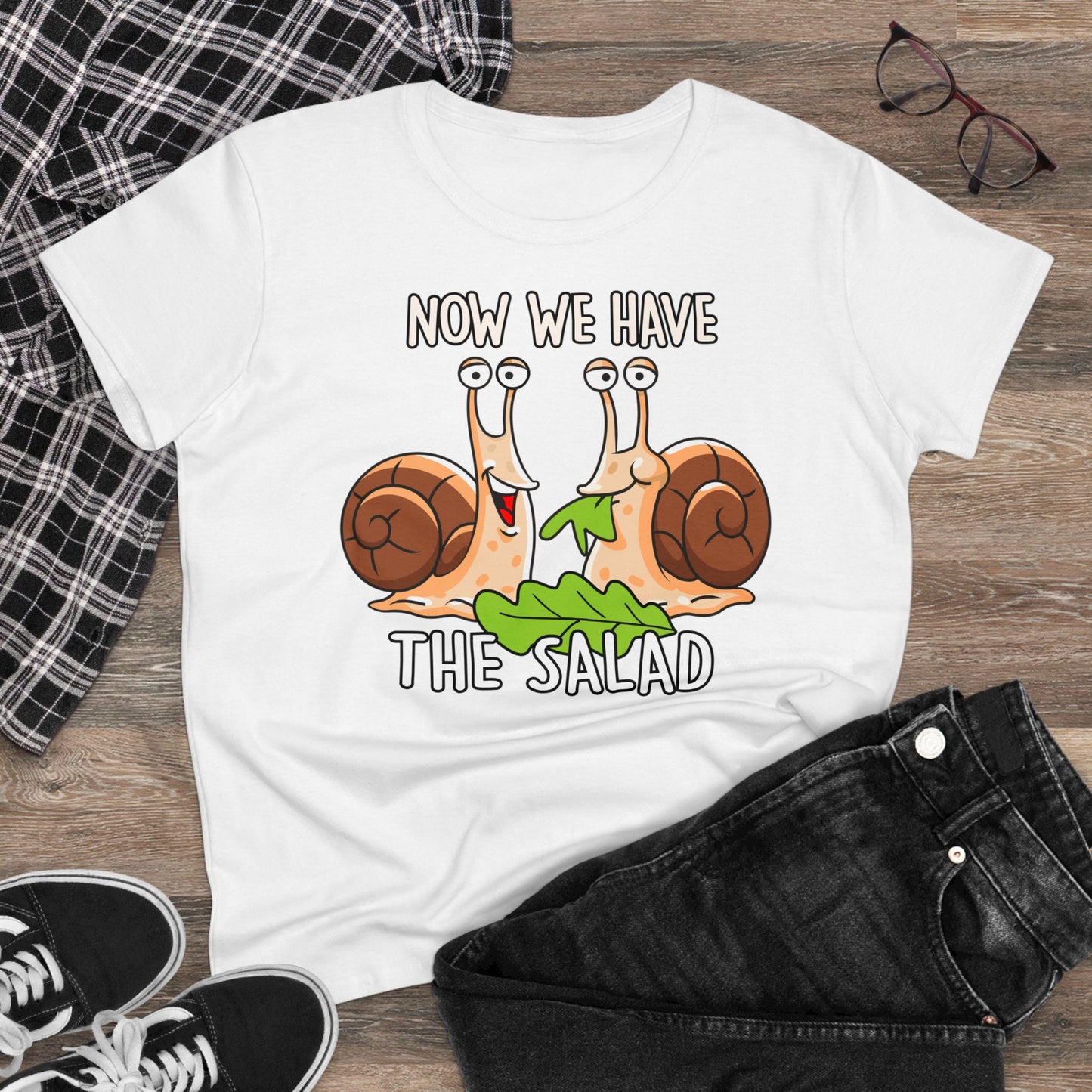 Damen T-Shirt Now we have the Salad