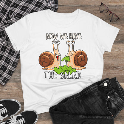 Damen T-Shirt Now we have the Salad