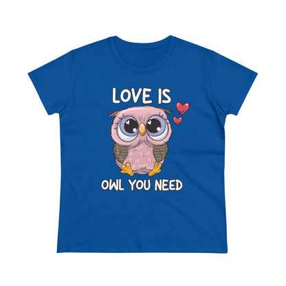 Damen T-Shirt Love is Owl you need