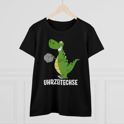Damen T-Shirt Uhrzeitechse