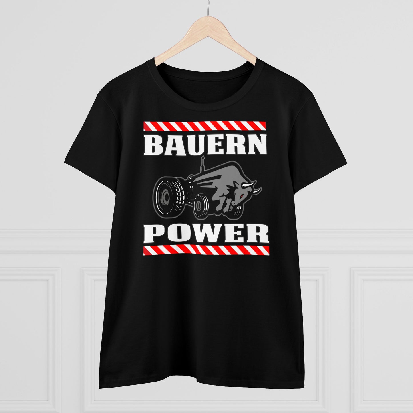 Damen T-Shirt Bauern Power