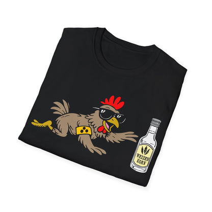 T-Shirt (bis 5XL) Blindes Huhn findet Korn
