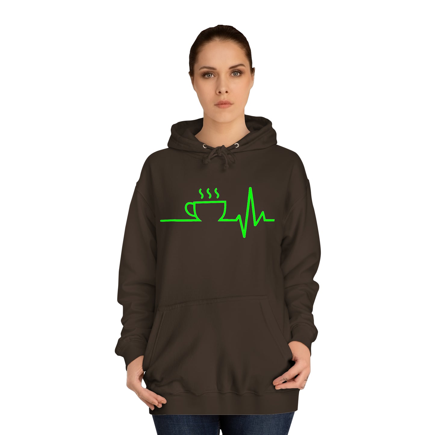 Unisex Hoodie Kaffee EKG