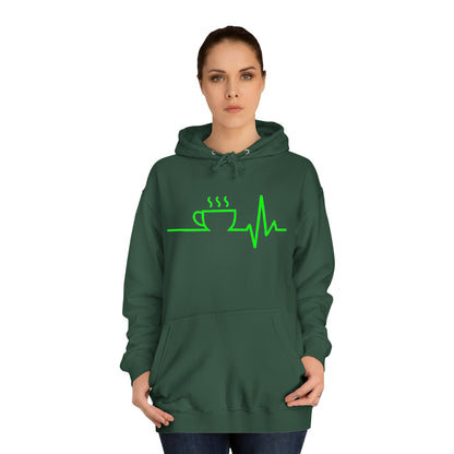 Unisex Hoodie Kaffee EKG