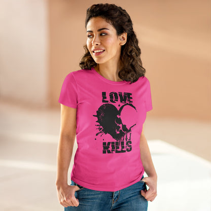 Damen T-Shirt Love kills