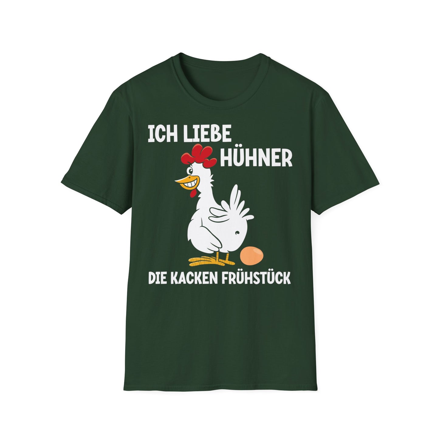T-Shirt Ich liebe Hühner - die kacken Frühstück
