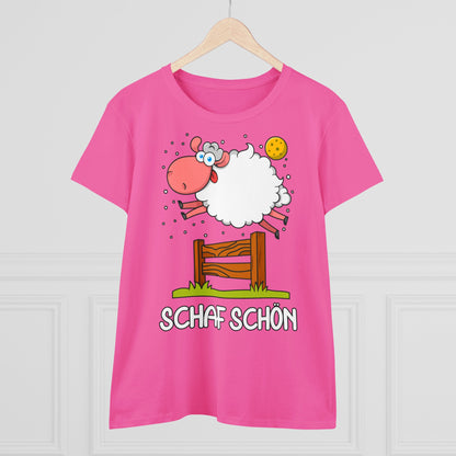 Damen T-Shirt Schaf schön