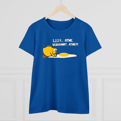 Damen T-Shirt 1,2,3,4...Atme, verdammt