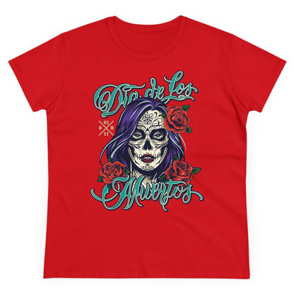 Damen T-Shirt Dia de Los Muertos