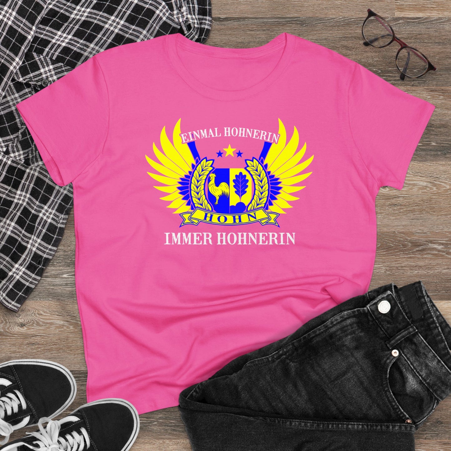 Damen T-Shirt Einmal Hohner immer Hohner