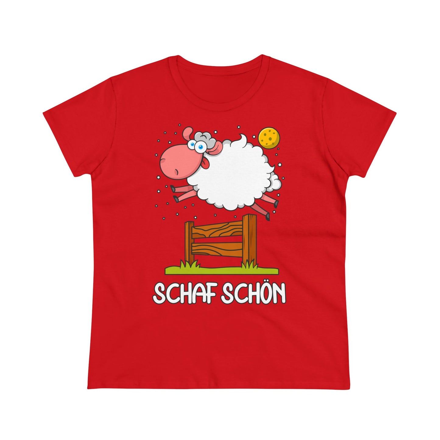 Damen T-Shirt Schaf schön