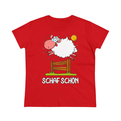 Damen T-Shirt Schaf schön
