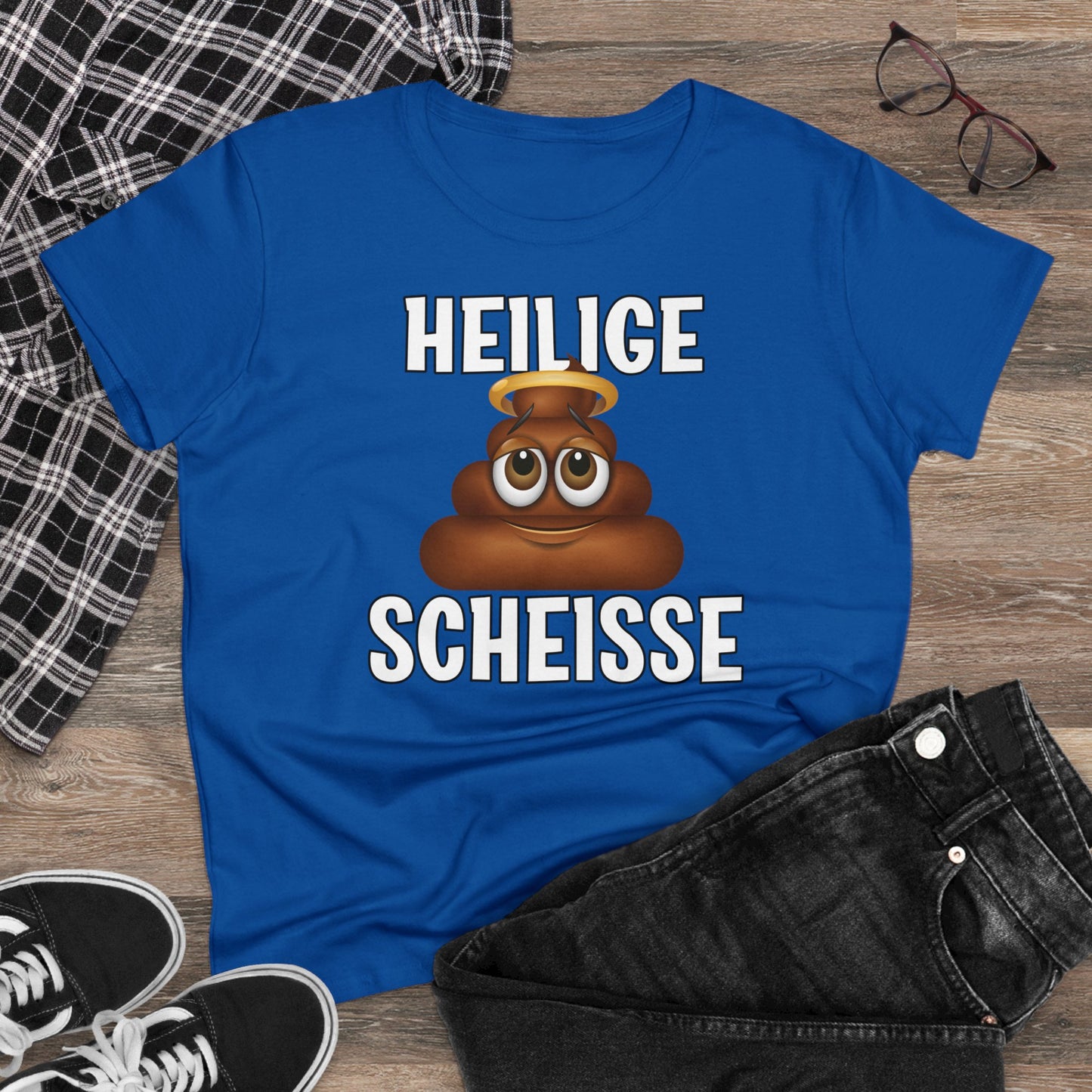 Damen T-Shirt Heilige Scheisse