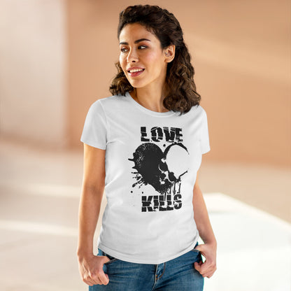 Damen T-Shirt Love kills