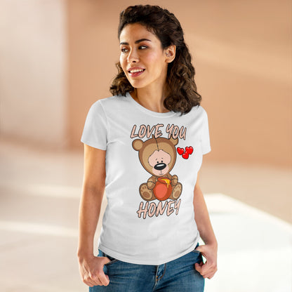 Damen T-Shirt Love you Honey