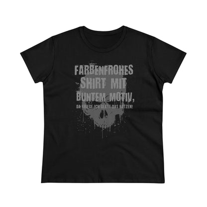 Damen T-Shirt Farbenfrohes Design