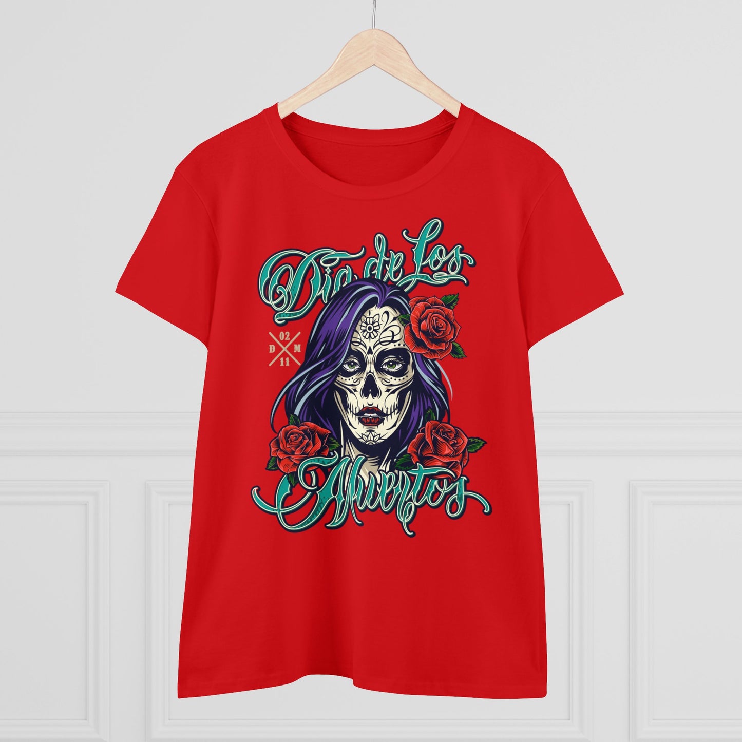 Damen T-Shirt Dia de Los Muertos