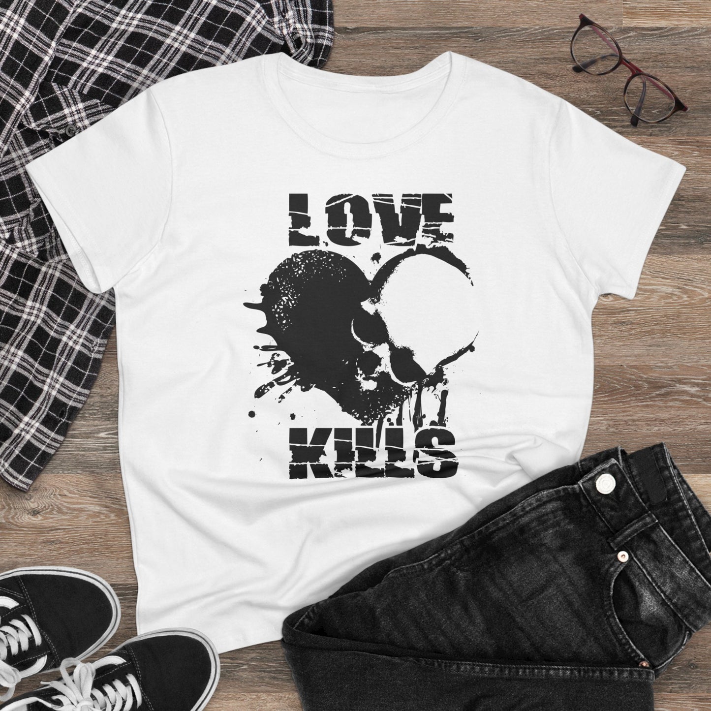 Damen T-Shirt Love kills