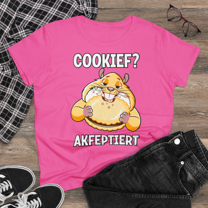 Damen T-Shirt Cookief akfeptiert