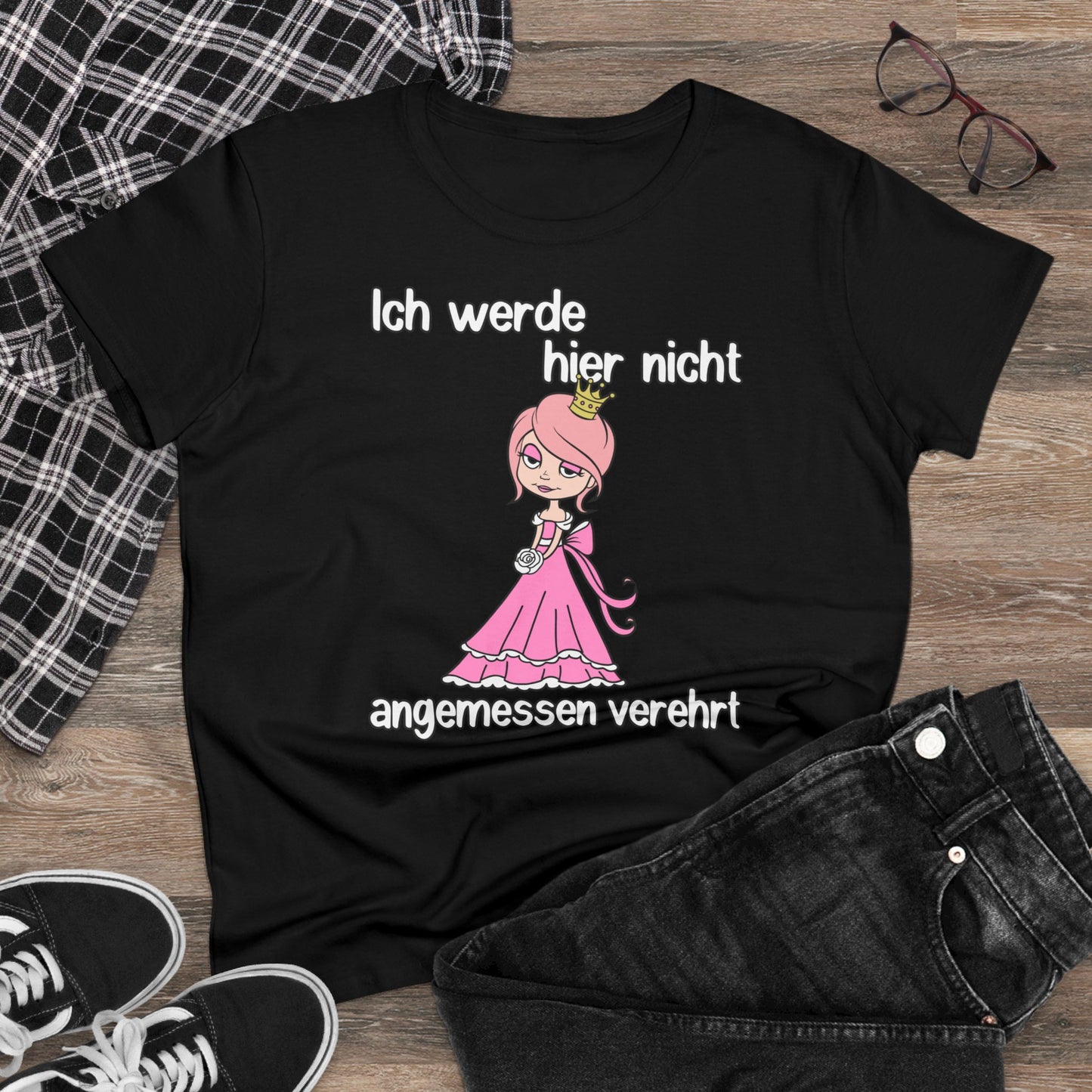 Damen T-Shirt Nicht angemessen verehrt