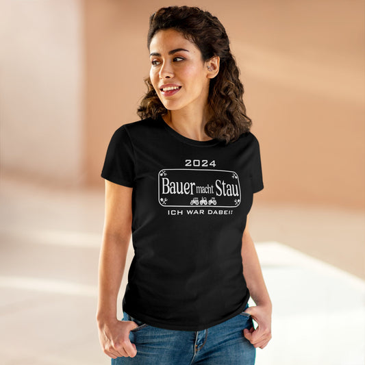 Damen T-Shirt Bauer macht Stau