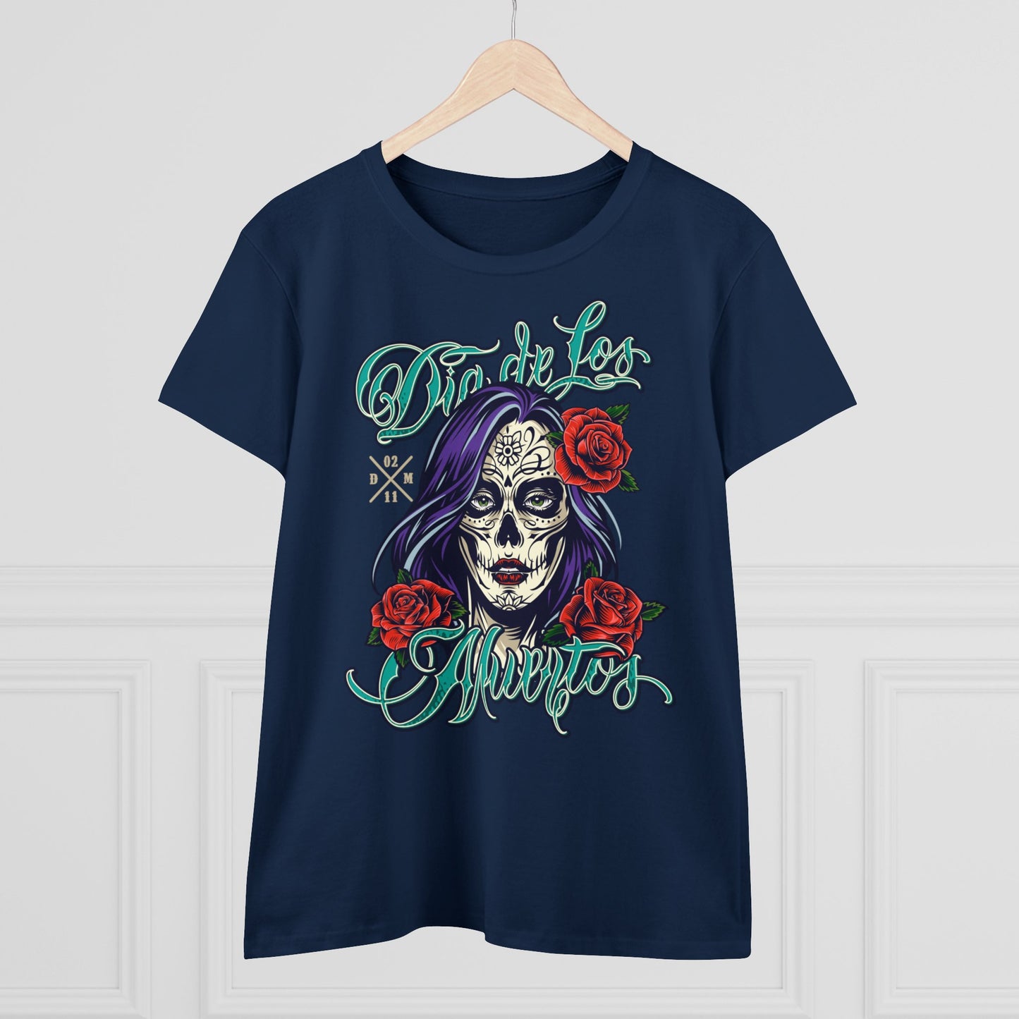 Damen T-Shirt Dia de Los Muertos