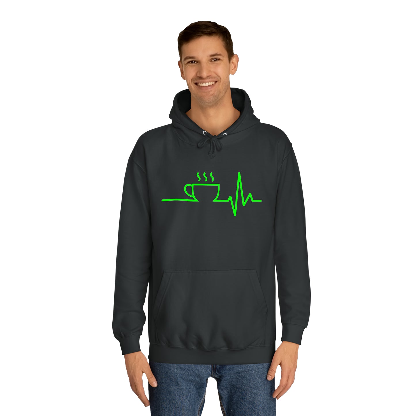 Unisex Hoodie Kaffee EKG