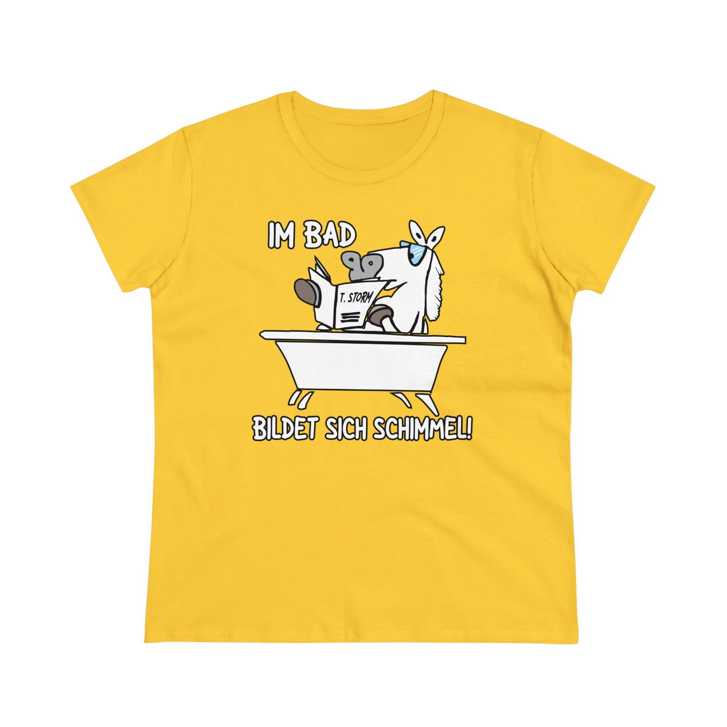 Damen T-Shirt Im Bad bildet sich Schimmel